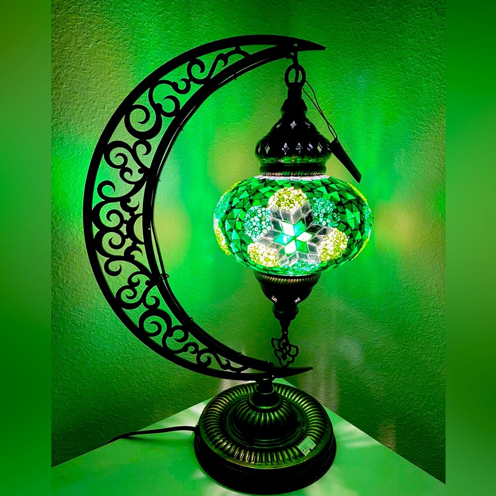 Handmade Turkish moon lamp